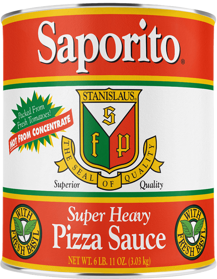 Saporito® Super Heavy Pizza Sauce With Fresh Basil – Stanislaus